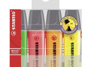 Rotulador fluorescente Surtido Stabilo Boss 4 colores
